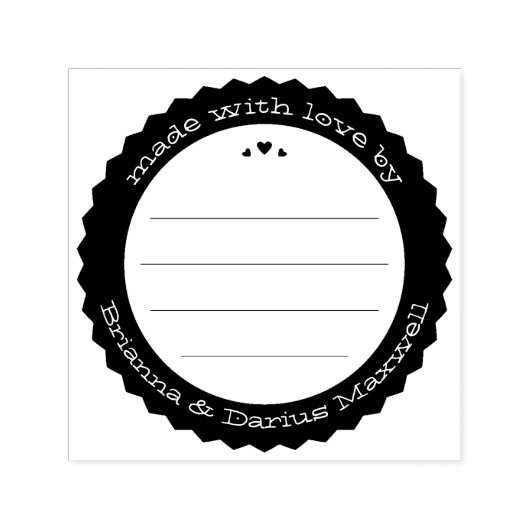 食品ギフトラベルインクの文字付き印パーソナライズされた印 セルフインキングスタンプ (デザイン)