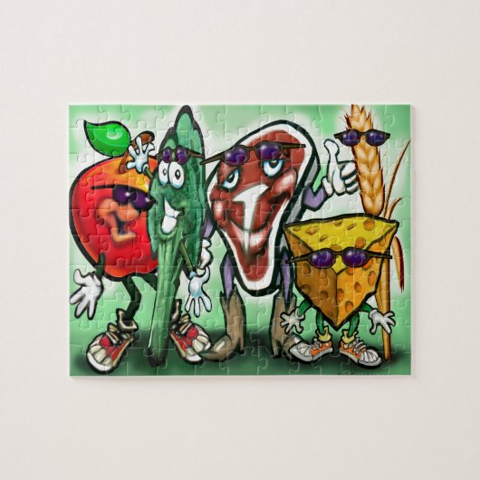 食品グループ ジグソーパズル (横)