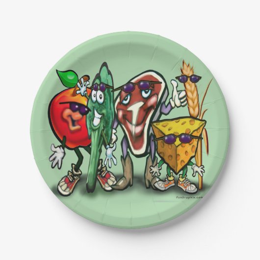 食品グループ ペーパープレート (正面)