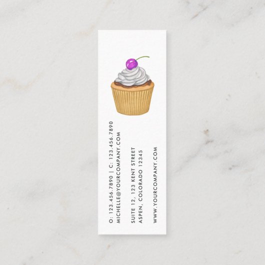 食品ケータリング名刺 スキニー名刺 (裏面)