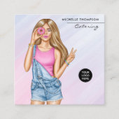 食品ケータリング名刺 スクエア名刺 (正面)