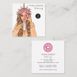 食品ケータリング名刺 スクエア名刺