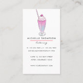 食品ケータリング名刺 名刺 (裏面)