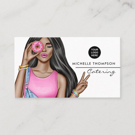 食品ケータリング名刺 名刺 (正面)