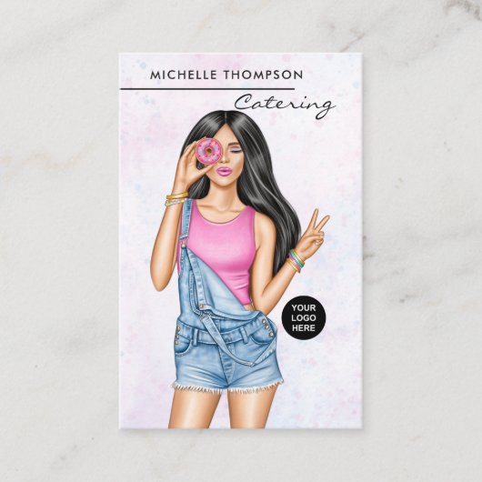 食品ケータリング名刺 名刺 (正面)