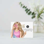 食品ケータリング名刺 名刺 (スタンド正面)