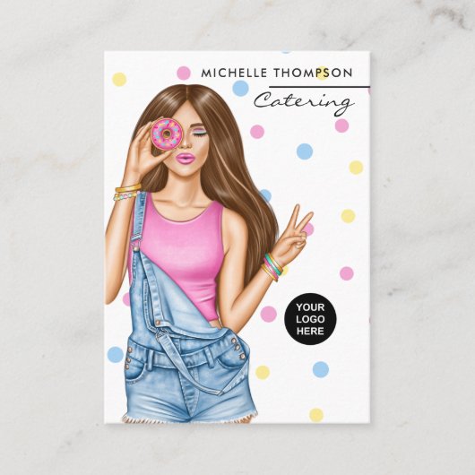 食品ケータリング名刺 名刺 (正面)