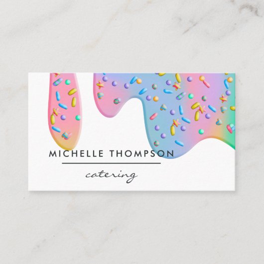 食品ケータリング 名刺 (正面)