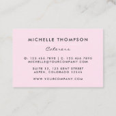 食品ケータリング 名刺 (裏面)