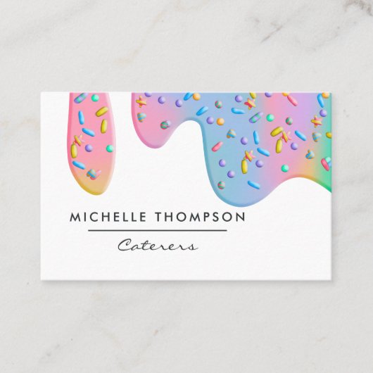 食品ケータリング 名刺 (正面)