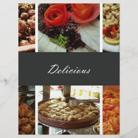 食品コラージュ チラシ (正面)