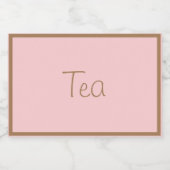 食品コンテナ・キャニスター用ラベル お茶 フードラベル (シングルラベル)