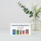 食品スナック販売機サービス 名刺 (スタンド正面)