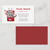 食品スナック販売自動販売機サービス事業 名刺 (正面/裏面)