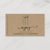 食品チケット、無料食券 名刺 (正面)