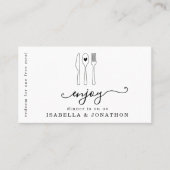 食品チケット、無料食券 名刺 (正面)