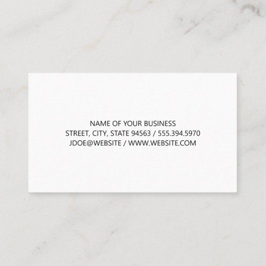 食品パターン背景 | 料理 名刺 (裏面)