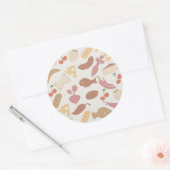 食品パターン2 ラウンドシール (封筒)