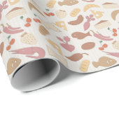 食品パターン2 ラッピングペーパー (ロールコーナー)