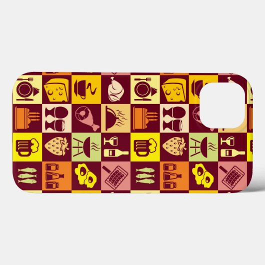 食品パターン2 Case-Mate iPhoneケース (裏面 (横))