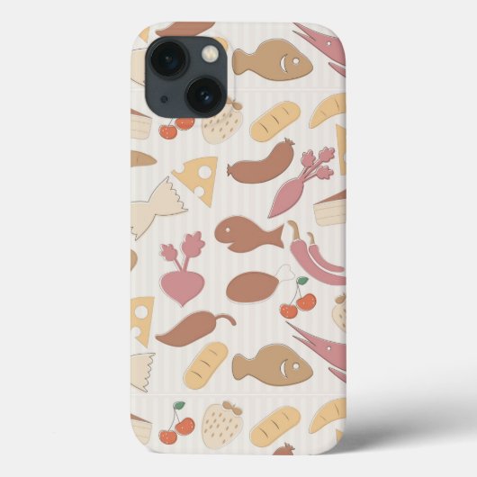 食品パターン2 Case-Mate iPhoneケース (裏面)