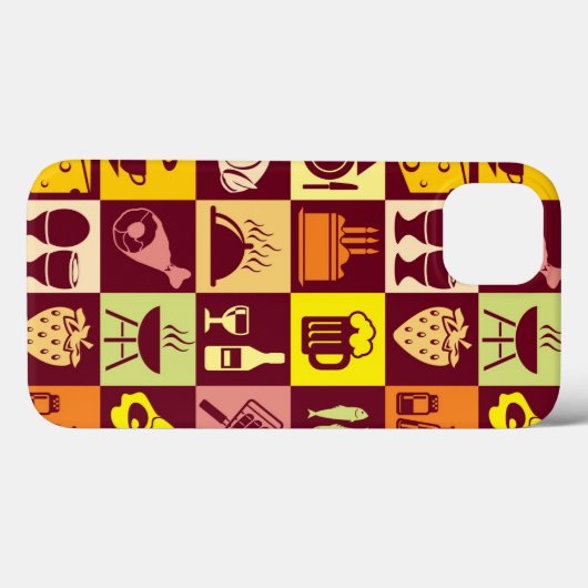 食品パターン Case-Mate iPhoneケース (裏面 (横))