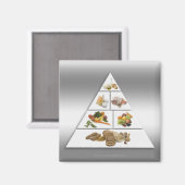 食品ピラミッド マグネット (正面/裏面)