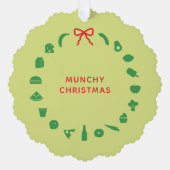食品ブランド向けのクリスマスカード オーナメントカード (正面)