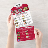 食品プロモーションマーケティングアイディアDIY写真ロゴ オールインワン招待状 (貼ってはがせる)