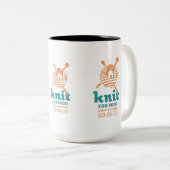 食品マグカップ用ニット ツートーンマグカップ (正面右)