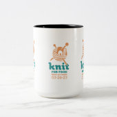 食品マグカップ用ニット ツートーンマグカップ (中央)