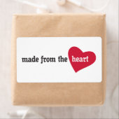 食品ラベルから作られるハート ラベル (インサイチュ)