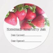 食品ラベル – イチゴのクラスター ラベル (デザイン2)