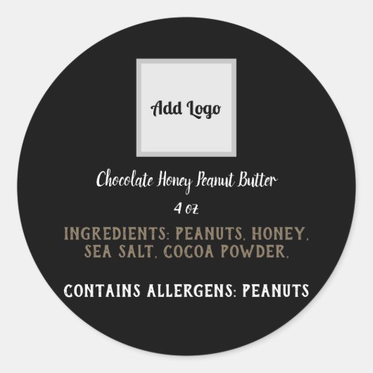 食品ラベル ラウンドシール (正面)