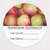 食品ラベル – リンゴの破片 ラベル (デザイン1)