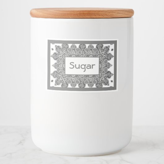 食品保存容器のラベル フードラベル (正面)