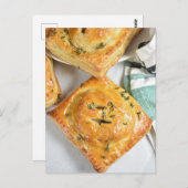 食品写真パフパストリー風味のハンドパイ ポストカード (正面/裏面)