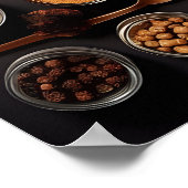 食品写真プリント、スパイスのキッチンウォールアート ポスター (角)