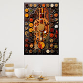 食品写真プリント、スパイスのキッチンウォールアート ポスター (キッチン)