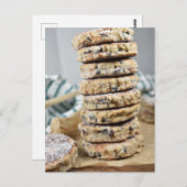 食品写真英国ペストリーWelshcakesスタック ポストカード (正面/裏面)