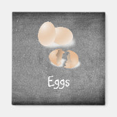 食品卵カスタムをリスト買ショッピングへの黒板の マグネット (正面)