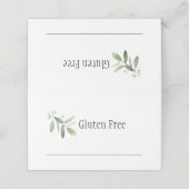 食品名の宇宙付グルテンフリー標識 プレイスカード (外部開封)