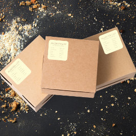 食品安全アレルギー成分ナチュラルクリームを焼く スクエアシール