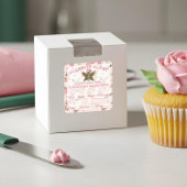 食品安全アレルギー警告ベーカリーバタフライケーキ スクエアシール