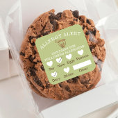 食品安全アレルギー警告ベーカリー木製スタンミキサ スクエアシール