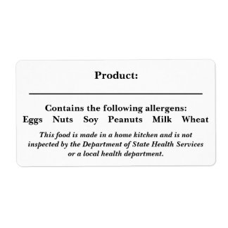 食品安全ラベルコテージ法農家市場 ラベル