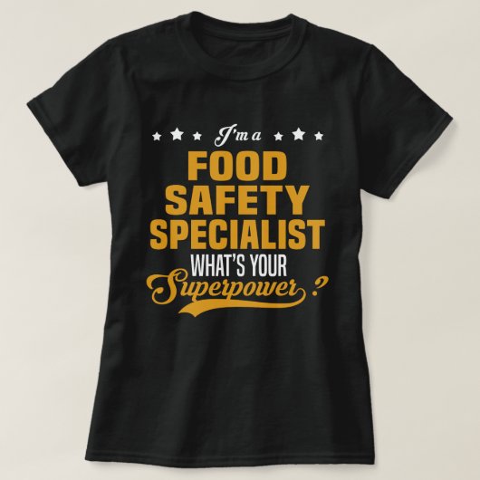 食品安全専門家 Tシャツ (デザイン正面)