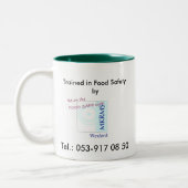 食品安全性のマグ ツートーンマグカップ (左)