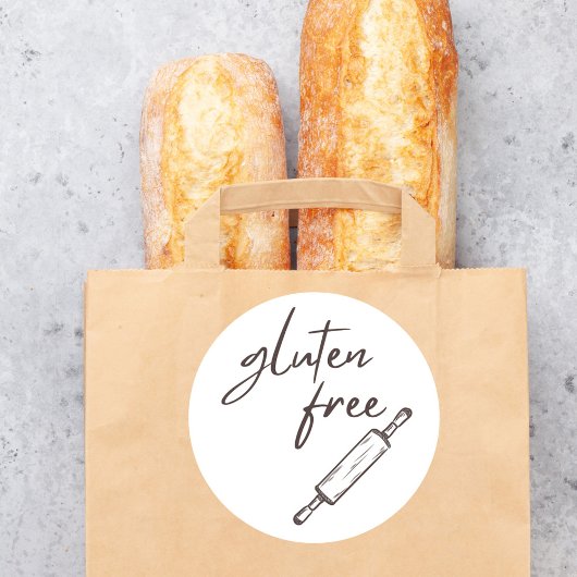 食品安全 | グルテンフリーのパン屋ステッカー ラウンドシール