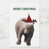 食品容器のラベル2x3クマの子 フードラベル (シングルラベル)